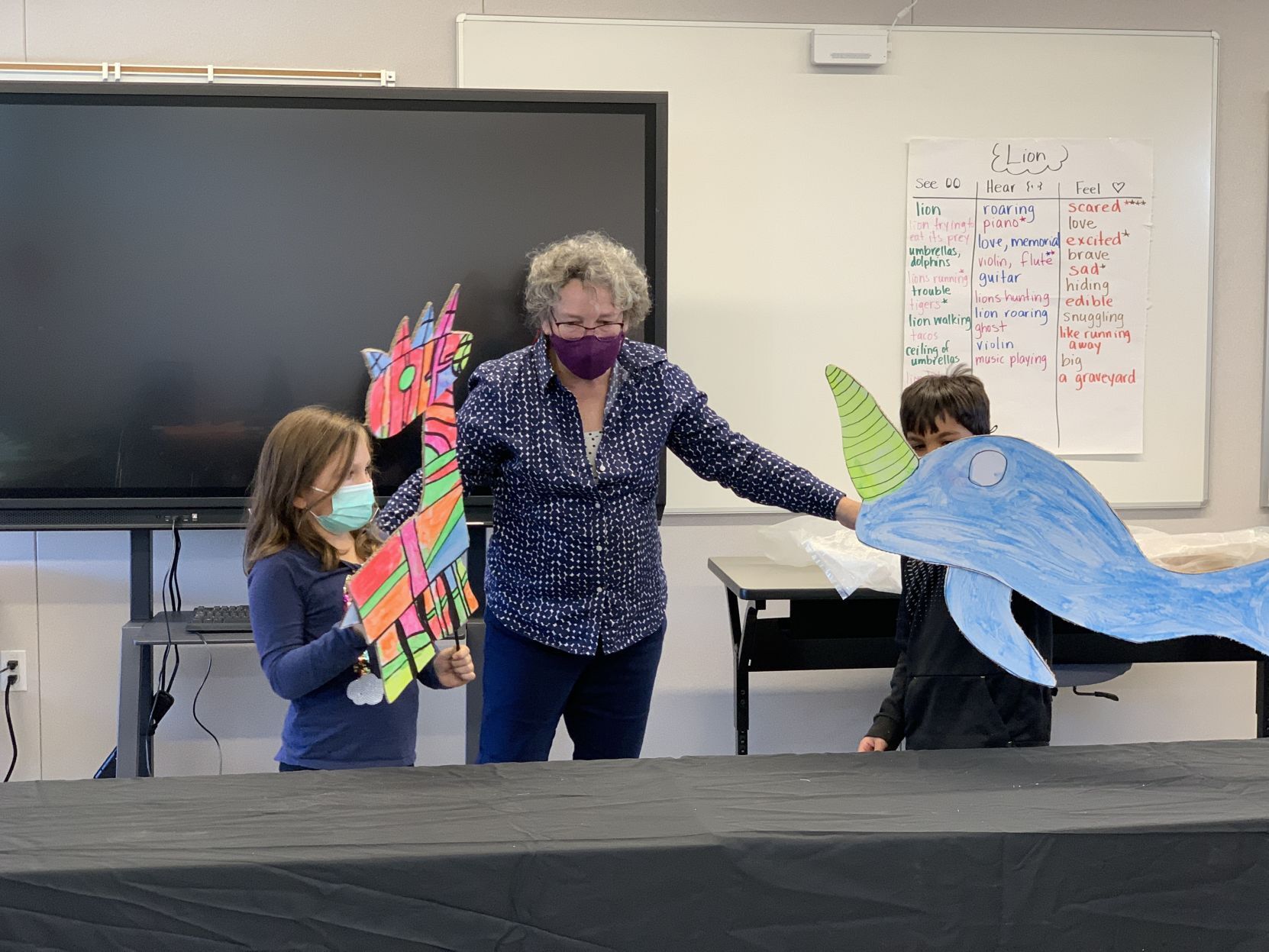 Puppet show at Napa's Willow School